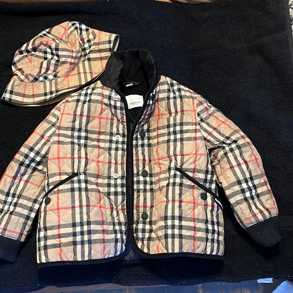 Burberry hat & jacket